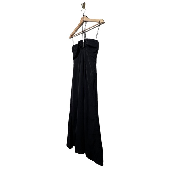 NWOT ABERCROMBIE & FITCH Halter Midi Dress Black XS - Picture 4 of 8